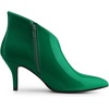 image:imageAllegra K Women V Shape Pointed Toe Stiletto Heel Ankle Boots Side ZipperGreen
