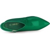 image:imageAllegra K Women V Shape Pointed Toe Stiletto Heel Ankle Boots Side ZipperGreen