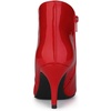 image:imageAllegra K Women V Shape Pointed Toe Stiletto Heel Ankle Boots Side ZipperRed