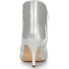 image:imageAllegra K Women V Shape Pointed Toe Stiletto Heel Ankle Boots Side ZipperSilver