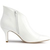 image:imageAllegra K Women V Shape Pointed Toe Stiletto Heel Ankle Boots Side ZipperWhite