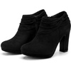 image:imageAllegra K Womens Booties Slouch Chunky Heel Platform Ankle BootsBlack