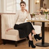 image:imageAllegra K Womens Booties Slouch Chunky Heel Platform Ankle BootsBlack