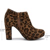 image:imageAllegra K Womens Booties Slouch Chunky Heel Platform Ankle BootsLeopard