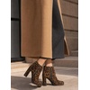 image:imageAllegra K Womens Booties Slouch Chunky Heel Platform Ankle BootsLeopard