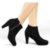 image:imageAllegra K Womens Chunky Heel Platform Ankle BootsBlack