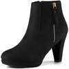 image:imageAllegra K Womens Chunky Heel Platform Ankle BootsBlack