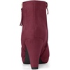 image:imageAllegra K Womens Chunky Heel Platform Ankle BootsBurgundy