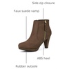 image:imageAllegra K Womens Chunky Heel Platform Ankle BootsDark Brown