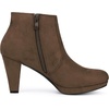 image:imageAllegra K Womens Chunky Heel Platform Ankle BootsDark Brown