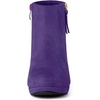 image:imageAllegra K Womens Chunky Heel Platform Ankle BootsDeep Purple