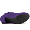 image:imageAllegra K Womens Chunky Heel Platform Ankle BootsDeep Purple