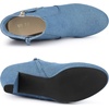 image:imageAllegra K Womens Chunky Heel Platform Ankle BootsDenim Blue
