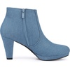 image:imageAllegra K Womens Chunky Heel Platform Ankle BootsDenim Blue