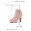 image:imageAllegra K Womens Chunky Heel Platform Ankle BootsDust Pink