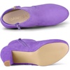 image:imageAllegra K Womens Chunky Heel Platform Ankle BootsLight Purple