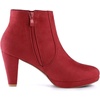 image:imageAllegra K Womens Chunky Heel Platform Ankle BootsRed