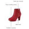 image:imageAllegra K Womens Chunky Heel Platform Ankle BootsRed