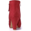 image:imageAllegra K Womens Chunky Heel Platform Ankle BootsRed