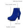 image:imageAllegra K Womens Chunky Heel Platform Ankle BootsRoyal Blue