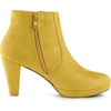 image:imageAllegra K Womens Chunky Heel Platform Ankle BootsYellow