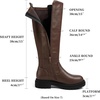 image:imageAllegra K Womens Flats Knee High Platform BootsBrown