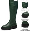 image:imageAllegra K Womens Flats Knee High Platform BootsDark Green