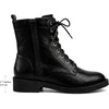 image:imageAllegra K Womens Lace Up Low Heels Ankle Combat BootsBlack