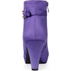 image:imageAllegra K Womens Low Platform Side Zip Buckle Chunky Heel Ankle BootiesBack to School Heeled Shoe