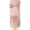 image:imageAllegra K Womens Low Platform Side Zip Buckle Chunky Heel Ankle BootiesDust Pink