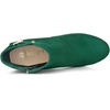 image:imageAllegra K Womens Low Platform Side Zip Buckle Chunky Heel Ankle BootiesGreen