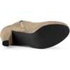 image:imageAllegra K Womens Low Platform Side Zip Buckle Chunky Heel Ankle BootiesNude