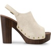 image:imageAllegra K Womens Open Toe Slingback Platform Chunky Heel SandalsBeige