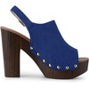image:imageAllegra K Womens Open Toe Slingback Platform Chunky Heel SandalsDark Blue