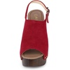 image:imageAllegra K Womens Open Toe Slingback Platform Chunky Heel SandalsRed