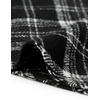 image:imageAllegra K Womens Plaids Vintage Tartan Elastic Waist Short ALine SkirtBlack White