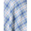 image:imageAllegra K Womens Plaids Vintage Tartan Elastic Waist Short ALine SkirtBlue Beige