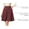 image:imageAllegra K Womens Plaids Vintage Tartan Elastic Waist Short ALine SkirtBurgundy