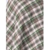 image:imageAllegra K Womens Plaids Vintage Tartan Elastic Waist Short ALine SkirtGreen Beige