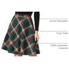 image:imageAllegra K Womens Plaids Vintage Tartan Elastic Waist Short ALine SkirtGreen Red