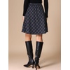image:imageAllegra K Womens Plaids Vintage Tartan Elastic Waist Short ALine SkirtNavy Blue