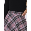 image:imageAllegra K Womens Plaids Vintage Tartan Elastic Waist Short ALine SkirtPurple Black