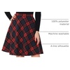 image:imageAllegra K Womens Plaids Vintage Tartan Elastic Waist Short ALine SkirtRed