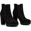 image:imageAllegra K Womens Platform Booties Chunky Heels Chelsea BootsBlack