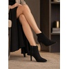 image:imageAllegra K Womens Pointy Toe Zipper Stiletto Heels Ankle BootiesBlack
