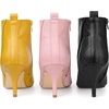 image:imageAllegra K Womens Stiletto Heels Pointed Toe Ankle BootsPink