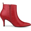 image:imageAllegra K Womens Stiletto Heels Pointed Toe Ankle BootsRed