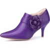 image:imageAllegra K Women Pointy Toe Stiletto Heels Ankle BootiesPurple