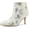 image:imageAllegra K Womens Glitter Sparkle Lace Stiletto Heels Party Sequin Ankle BootsWhite