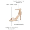 image:imageAllegra K Women Suede Ankle Strap High Stiletto Heel Open Toe SandalsBeige